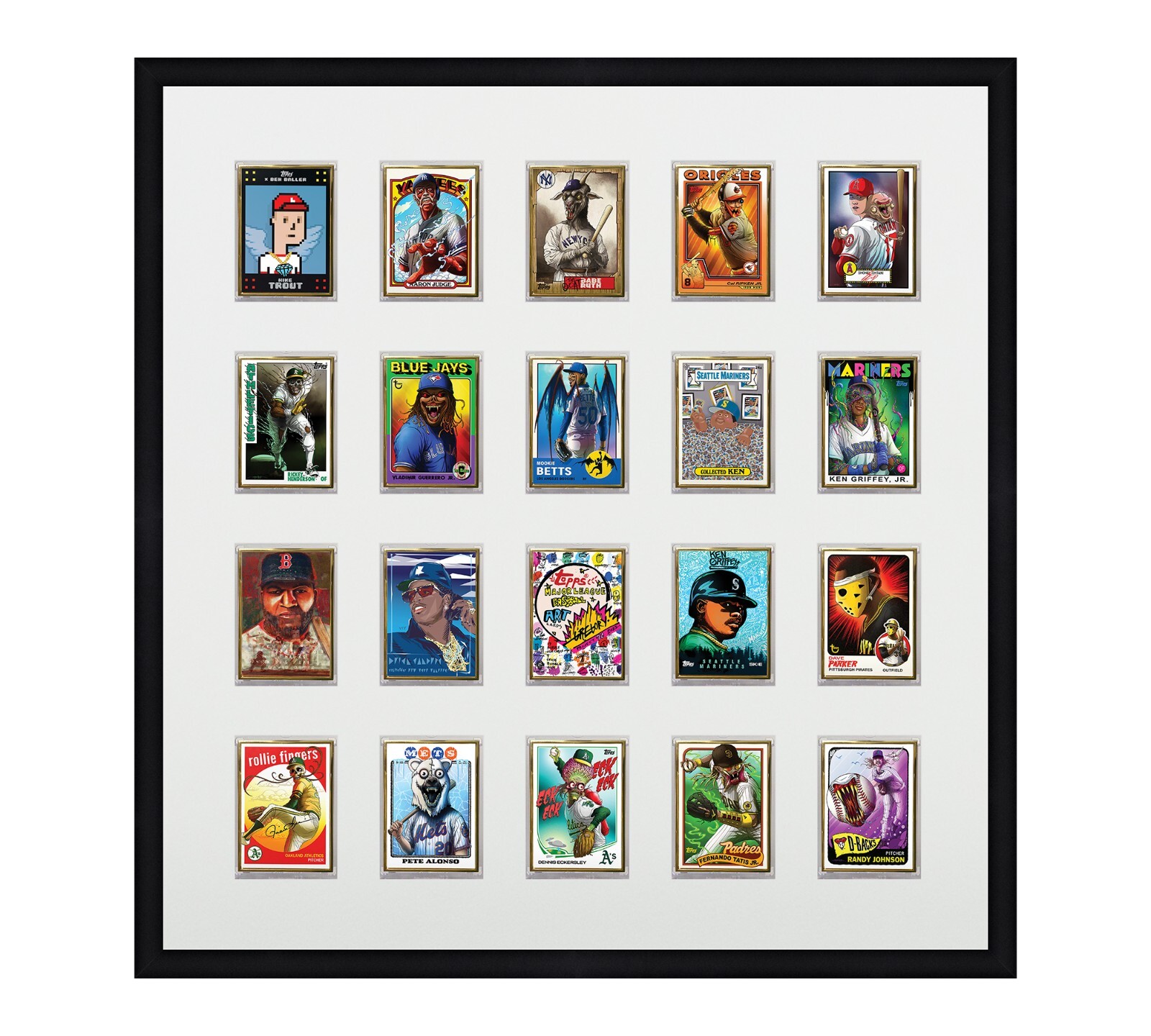 Card Frame For Magnetic Holders Holds (20) Ultra Pro 1 One Touch/BCW +UV Option