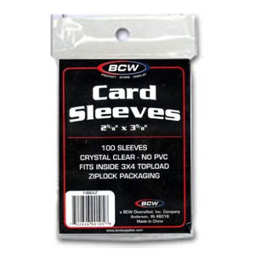 Trading Card Supplies – SOFT SLEEVES ( 1000 Soft Plastic Sleeves – 10 Packs ) –