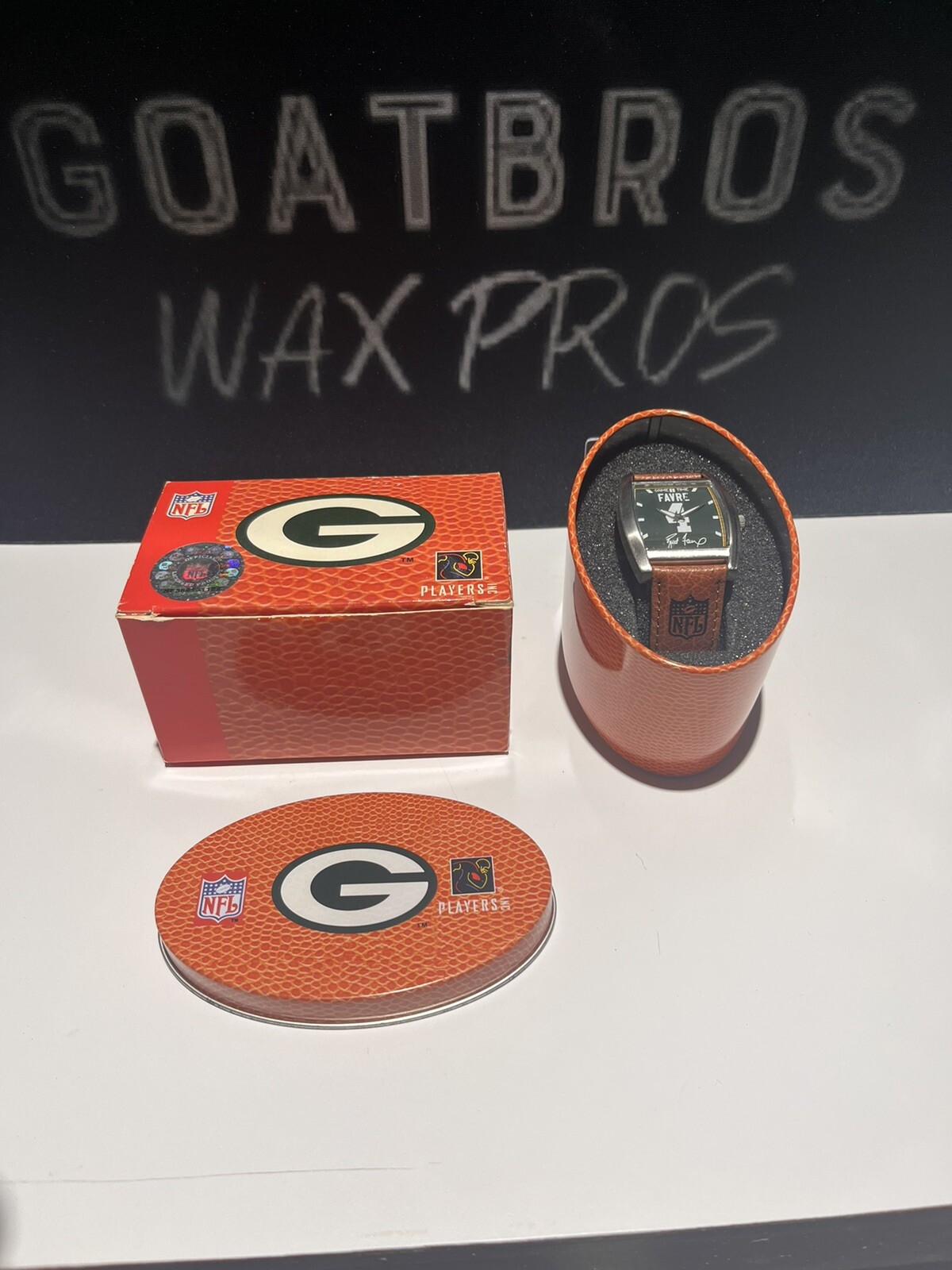 2004 NFL Quarterback Legends Brett Favre GAME TIME WATCH IN TIN Packers NEW RARE