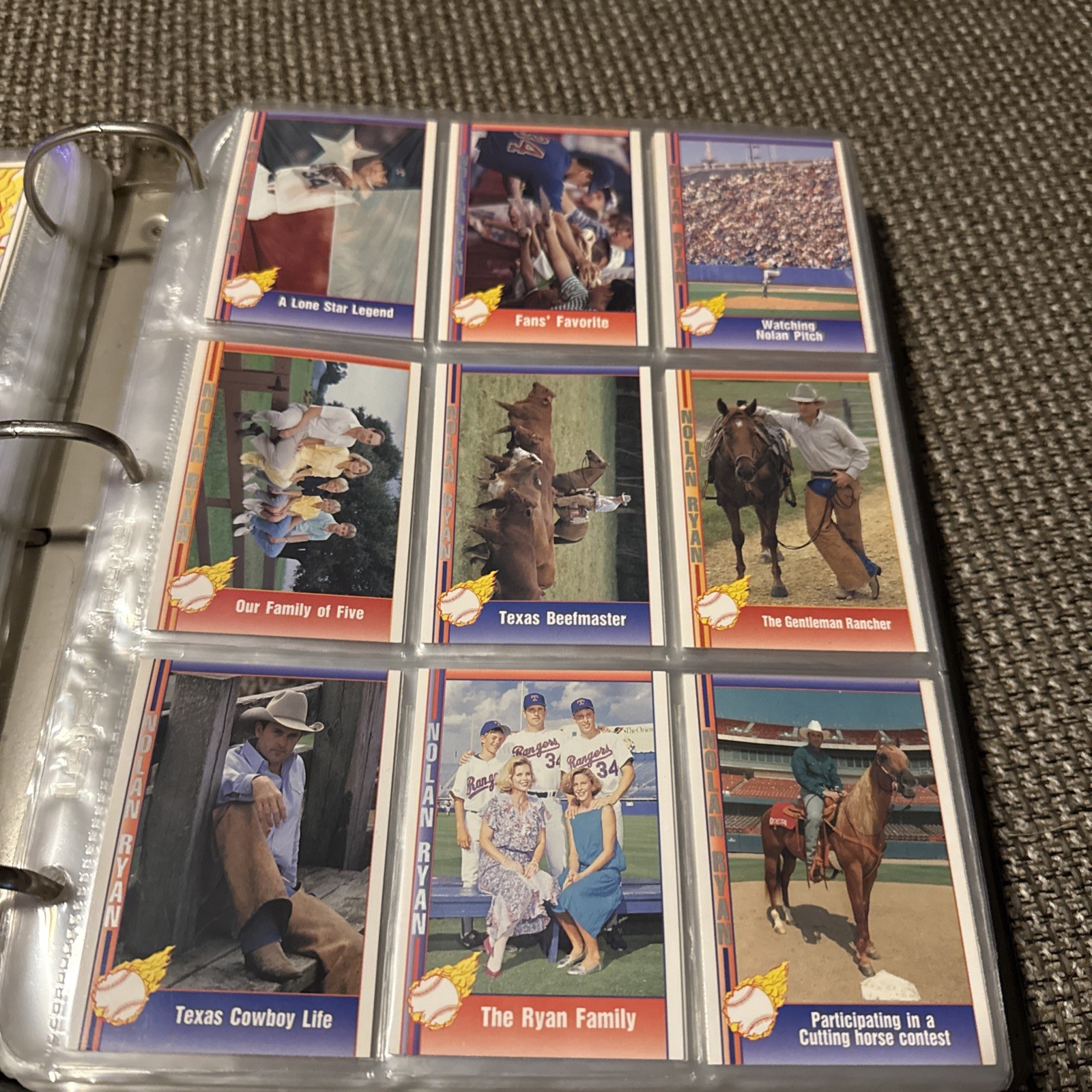 1991-92 Pacific Ryan Texas Express Baseball -You Pick- Nolan Ryan MLB Cards