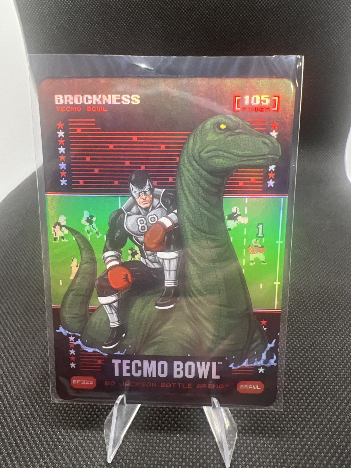 Bo Jackson Battle Arena Techmo Bowl 1st Edition Brock was Battle Foil