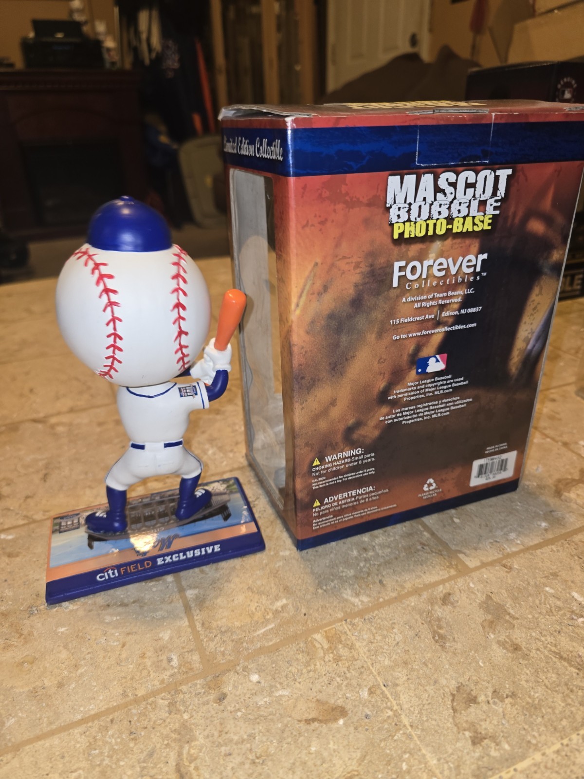 Stadium Exclusive 2009 Mr Met bobble head Citi Field New York Mets Mascot Ny Mrs