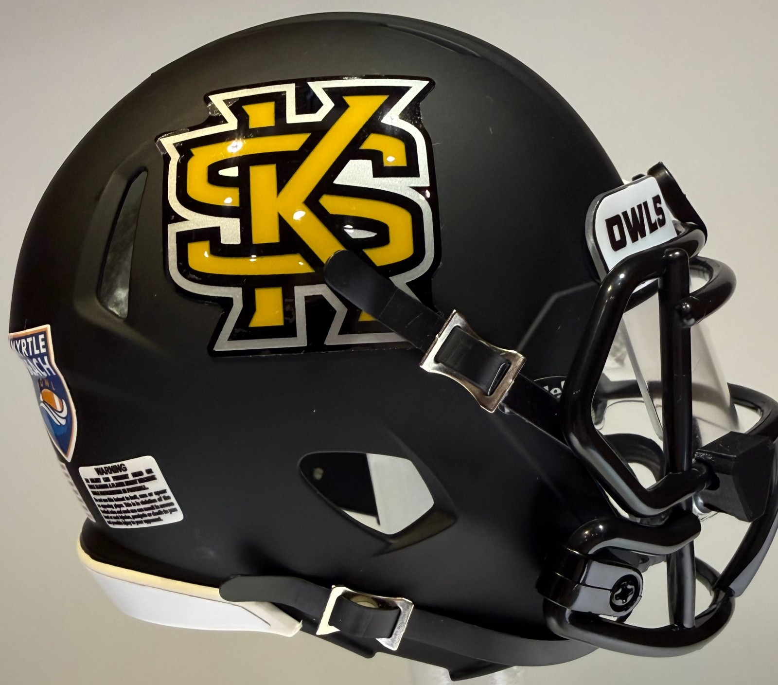 Kennesaw State Owls Custom Mini Riddell Football Helmet – Any Player #