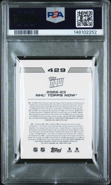 VEGAS GOLDEN KNIGHTS * PSA 10 * STANLEY CUP TEAM PIC 2022-23 TOPPS NOW #429 NHL