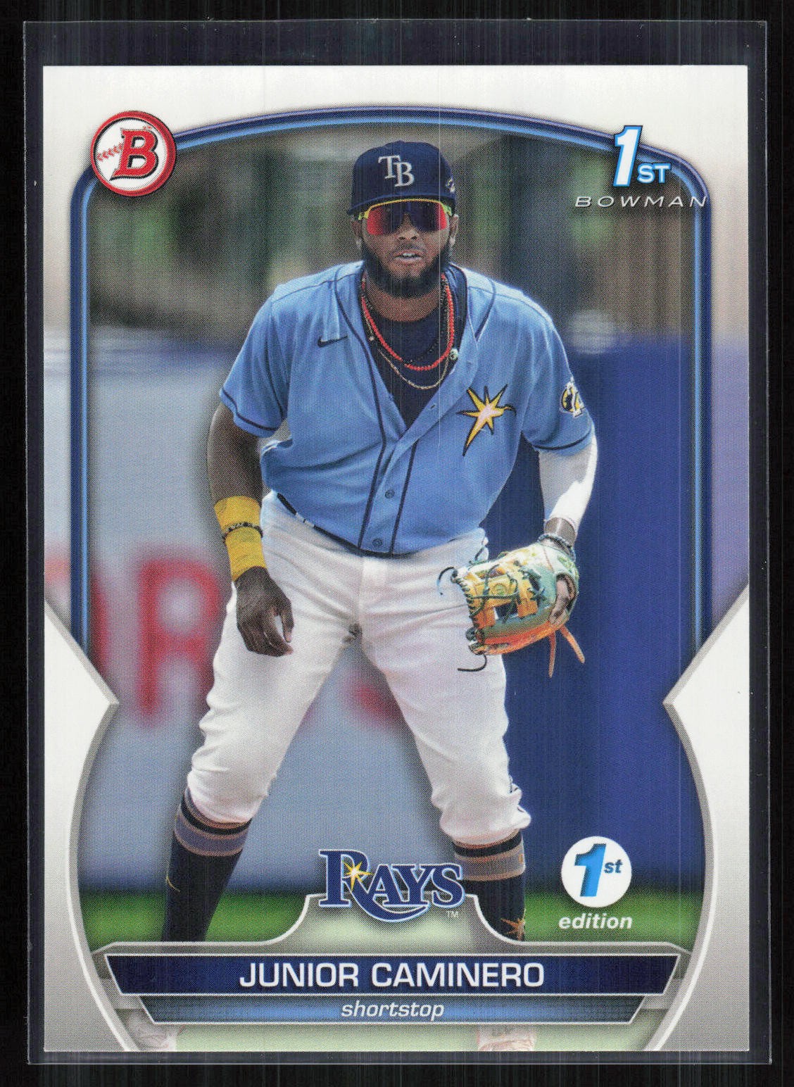 Junior Caminero 2023 Bowman 1st Edition #BPPF-61 Tampa Bay Rays
