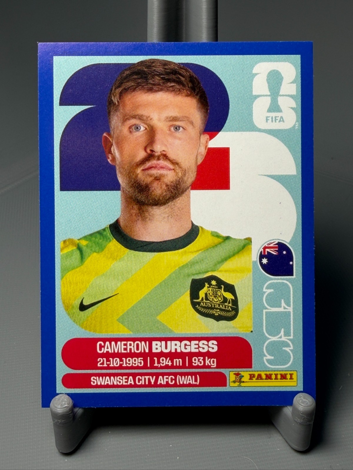 Panini FIFA World Cup 2026 Sticker Australia AUS 8 Cameron Burgess Portrait