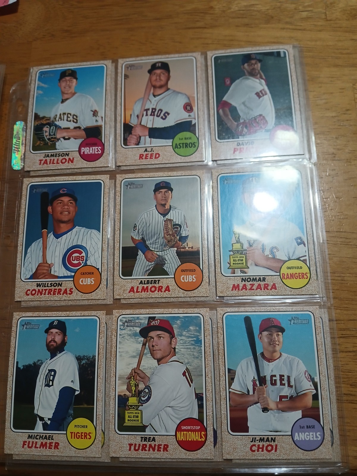 2017 Topps Heritage 91 Card SP 401-500 Lot -9 SHORTPRINT Set Trout Harper Stars