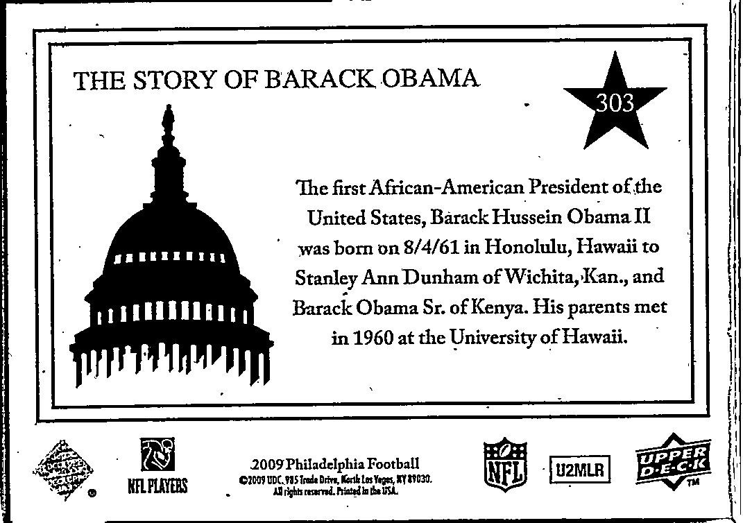 2009 Philadelphia #303 Barack Obama