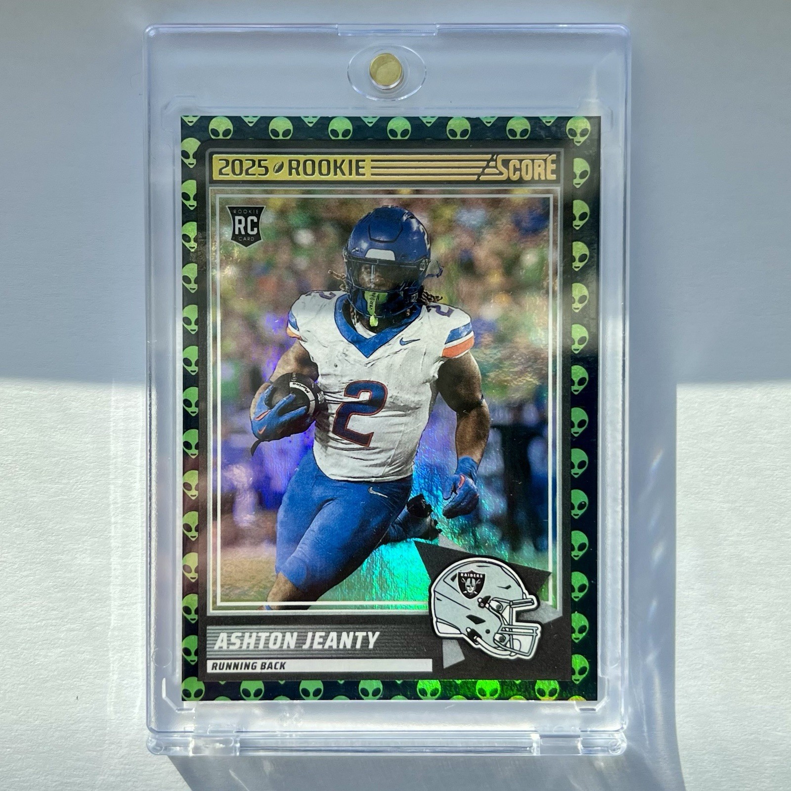 🔥👽 2025 Score-A-Treat Ashton Jeanty Extraterrestrial CASE HIT #14 RC Raiders