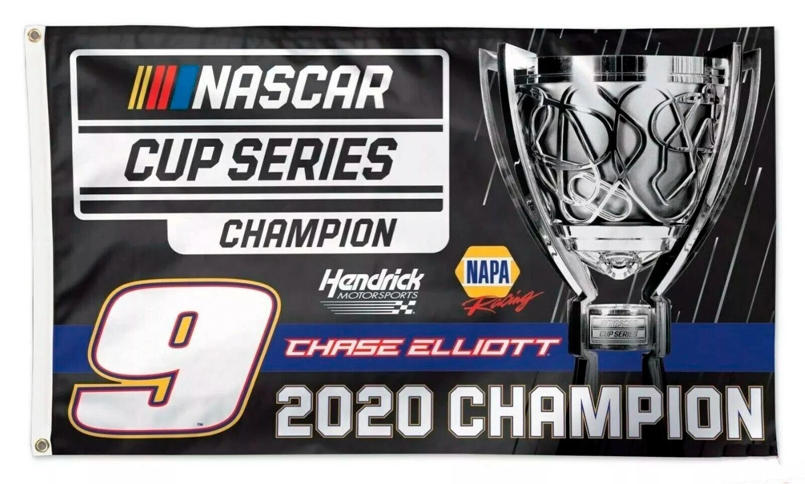 Chase Fan Elliott #9 Nascar Car Racing 2×3,3×5,4×6,5x8FT Flag Wall Decore Banner