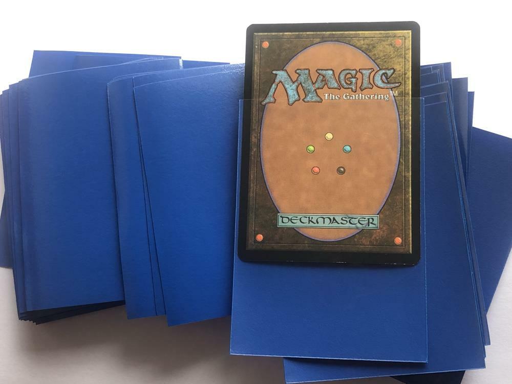 Lenayuyu 600pcs StripodBlue Protector Standard MTG Card Sleeves 66x91mm Glossy
