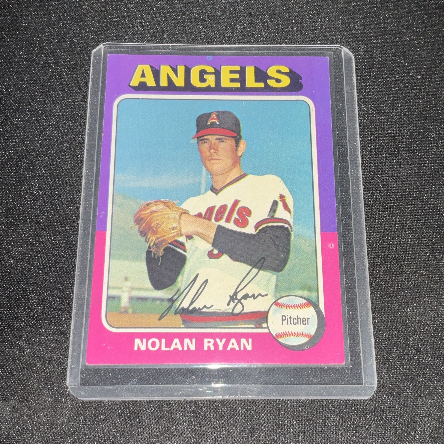 Topps Mini 1975 Nolan Ryan #500 Los Angeles Angels Baseball Card Base Set