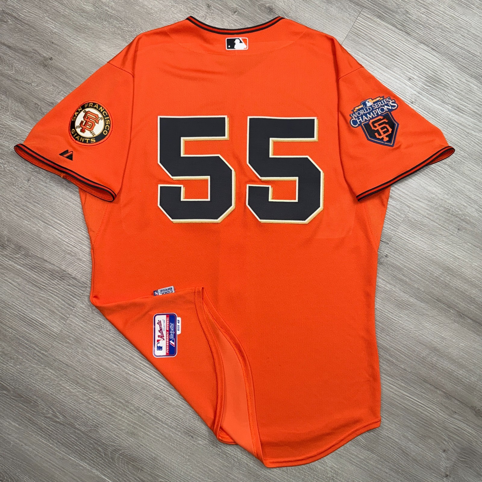 TIM LINCECUM San Francisco Giants Authentic Jersey 48 XL 2010 World Series Champ