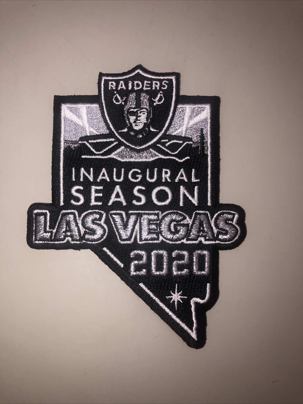 Las Vegas Raiders 2020 Inaugural Season Patch 3.5”x4.5”