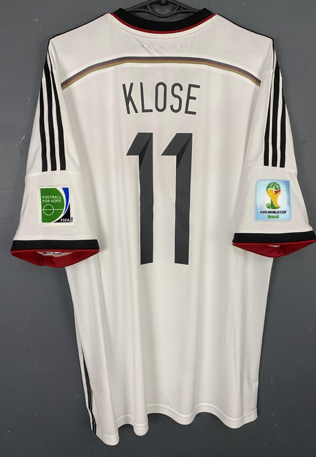 MEN’S GERMANY NATIONAL 2014/2015 KLOSE #11 SOCCER FOOTBALL SHIRT JERSEY SIZE XL