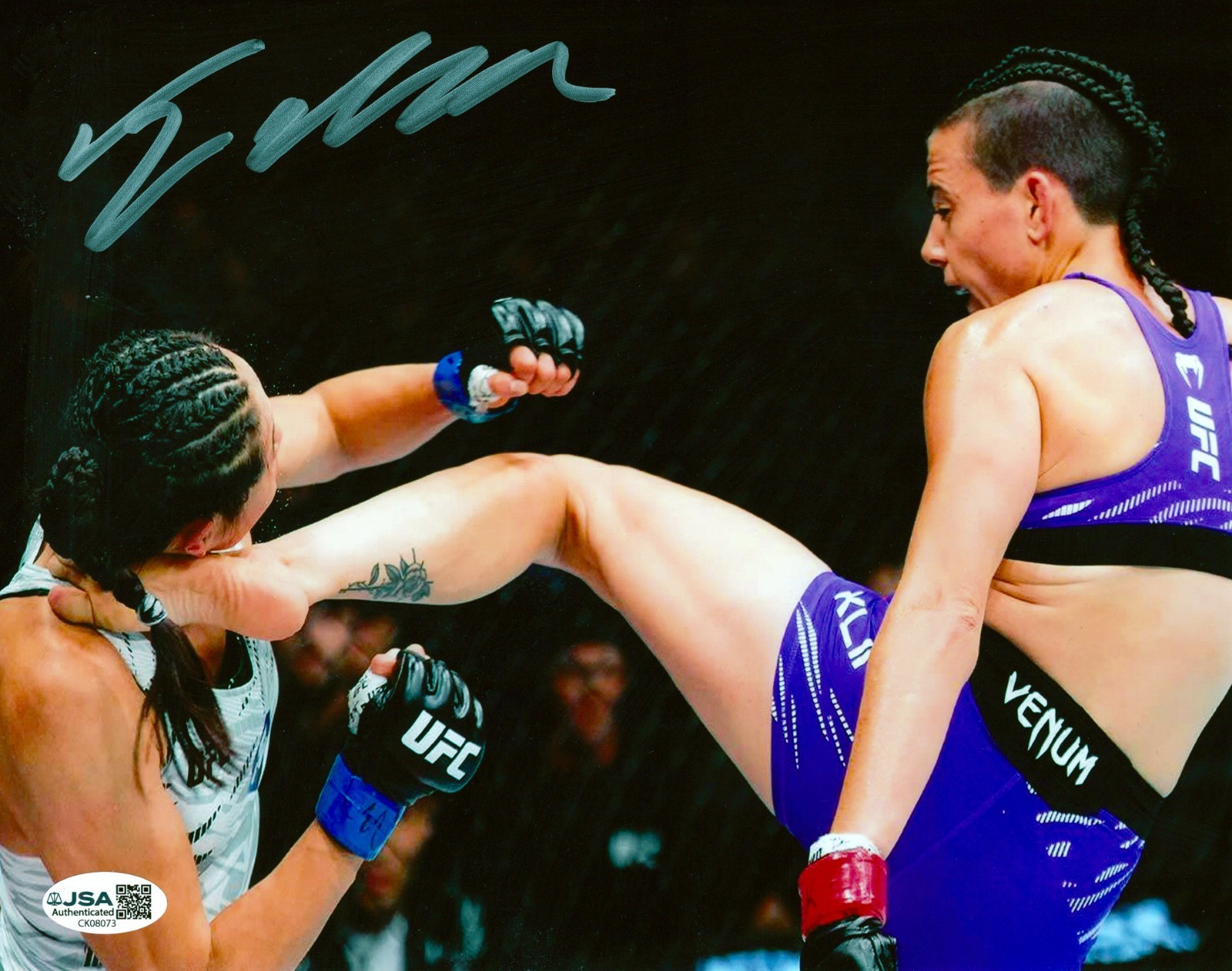 Fatima Kline autographed signed 8×10 photo UFC JSA The Archangel
