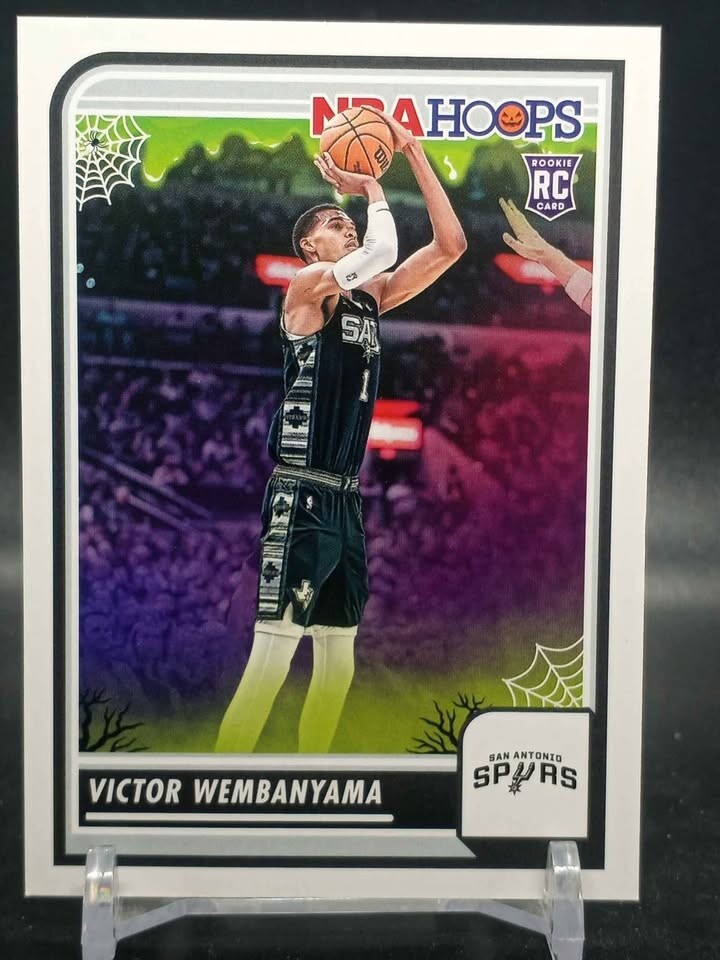 Victor Wembanyama 2023-24 NBA Hoops Haunted Hoops Rookie RC Spurs #108
