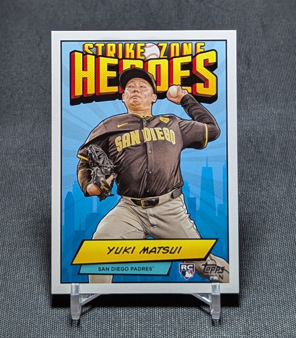 Yuki Matsui Strike Zone Heroes Rookie RC 2024 Topps Japan Card #SZH-7 Padres
