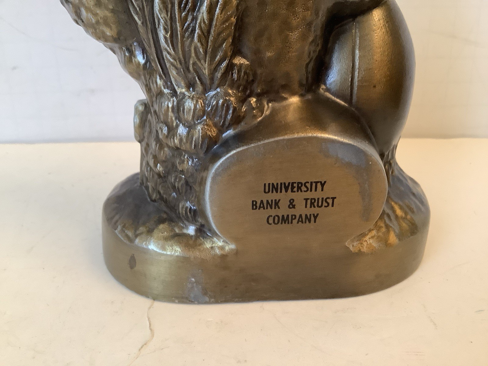 Iowa State University ISU Cyclones Mascot Cy The Cardinal 6.75″ Metal Bank