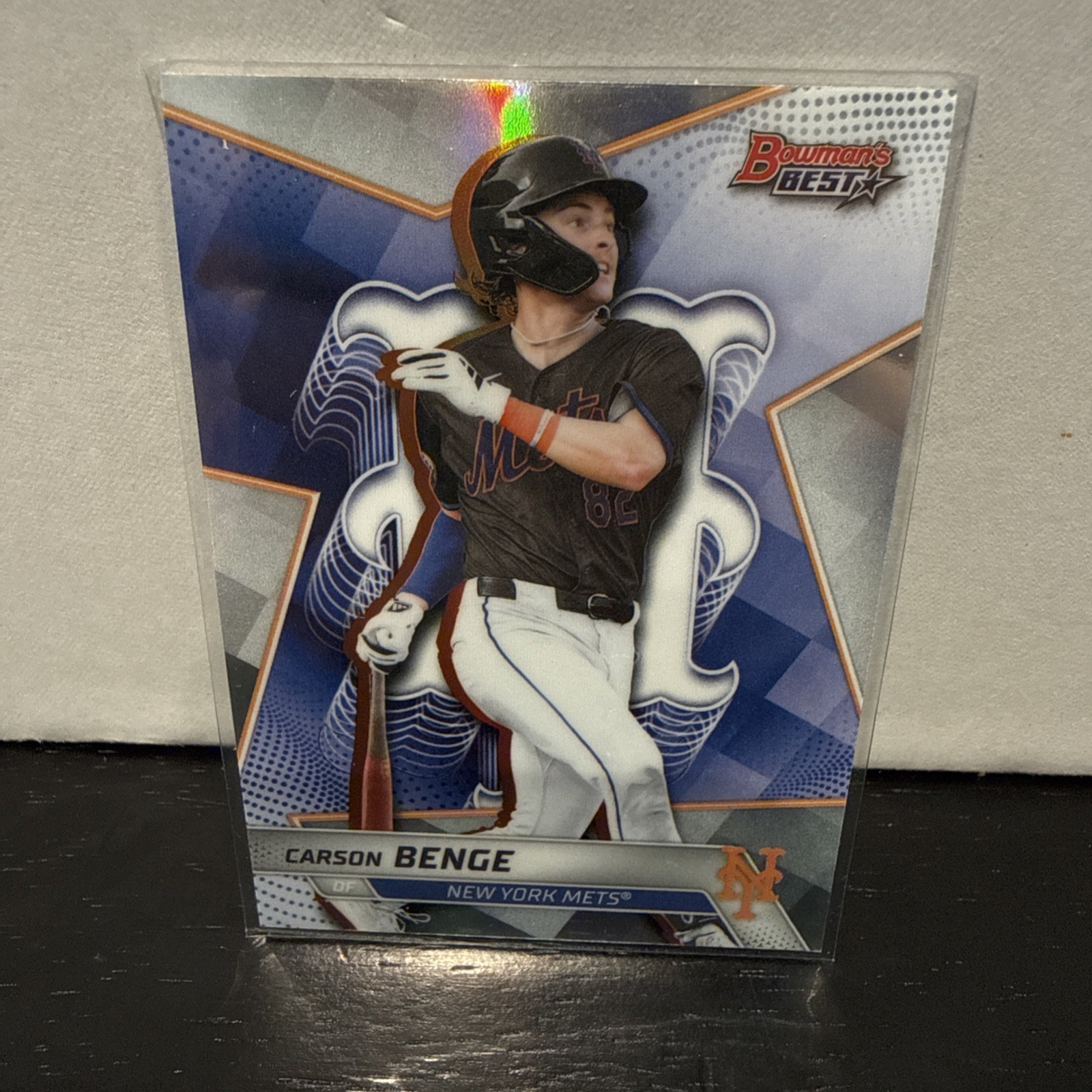 Carson Benga 2025 Bowman’s Best – Refractor – #TP-22 Mets