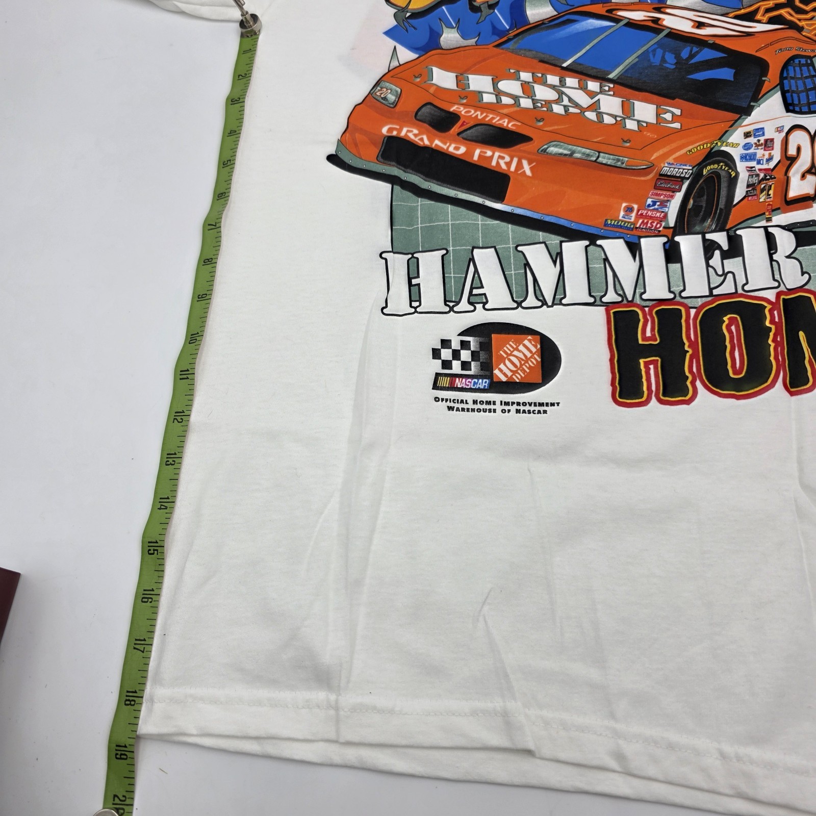 Brand NEW Vintage 1999 Tony Stewart #20 Nascar Home Depot T-Shirt Large L Mens
