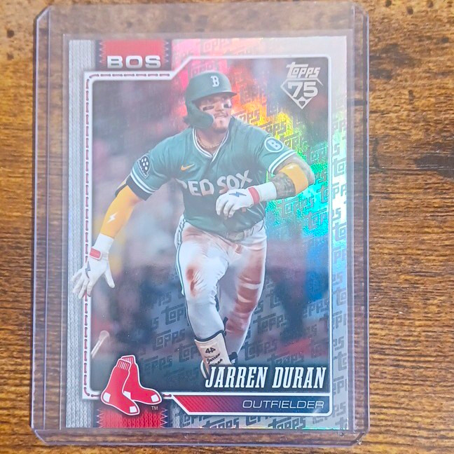 Topps 2026 Series 2 Jarren Duran Boston Red Sox #560 Topps Logofractor