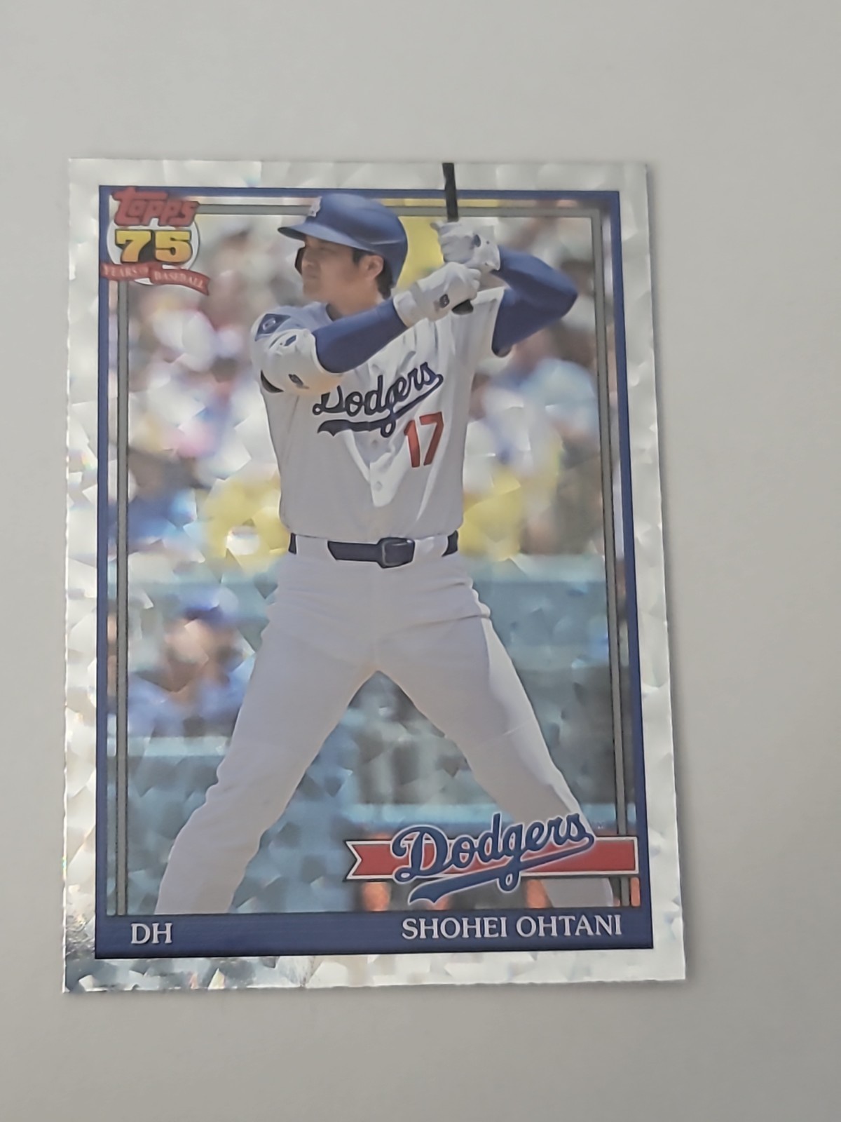 2026 Topps 75 Series 2 Shohei Ohtani Dodgers 1991 Crackle Foil Insert #91B2-1