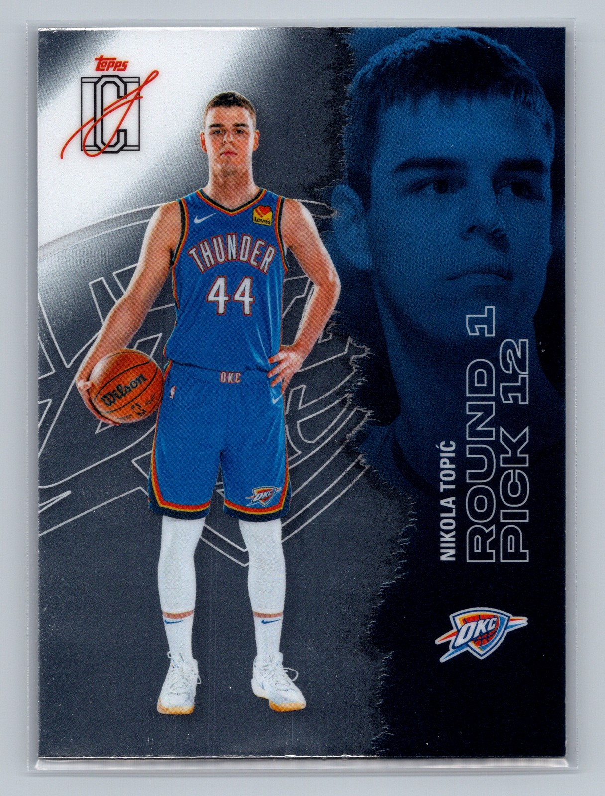 2025-26 Topps Signature Class NIKOLA TOPIC #47 Chrome RC Oklahoma City Thunder