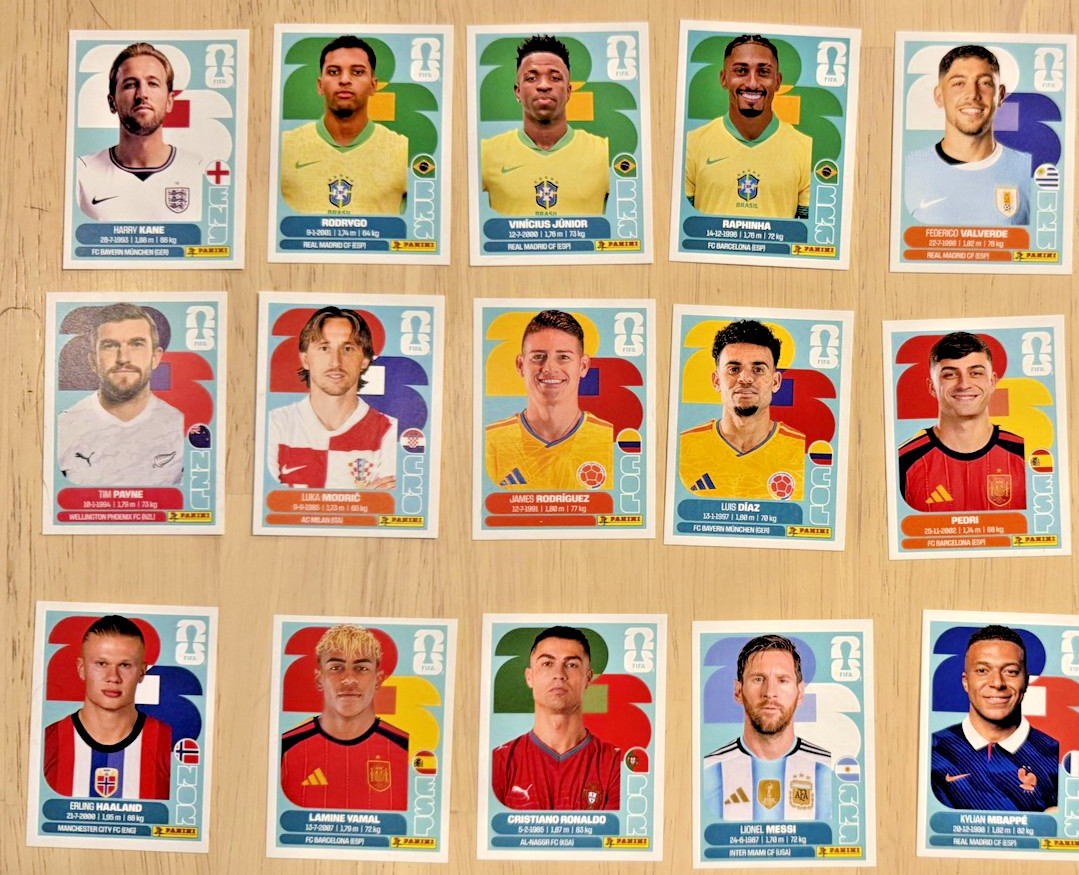 2026 Panini FIFA World Cup Stickers – YOU PICK – ARG#1 – PAN#20 – GROUP J K L