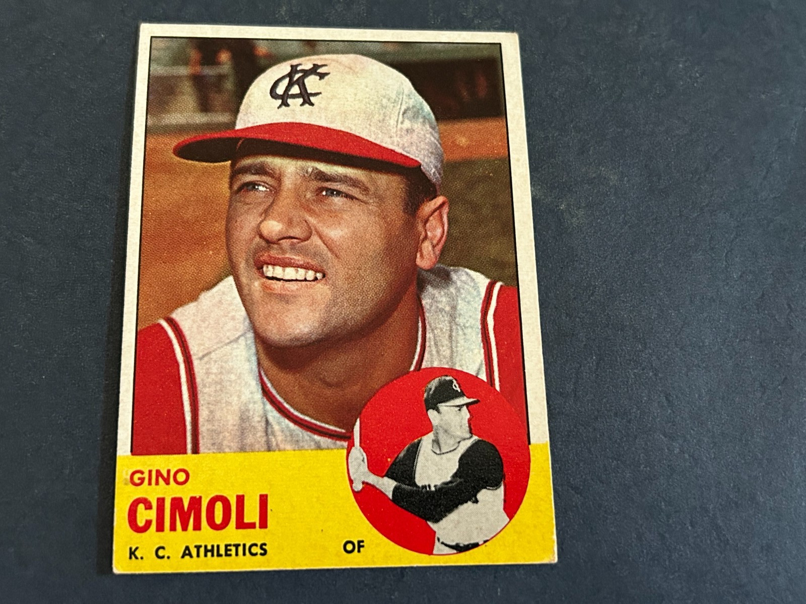 1963 Topps #321 Gino Cimoli Kansas City Athletics..EX…Free Shipping