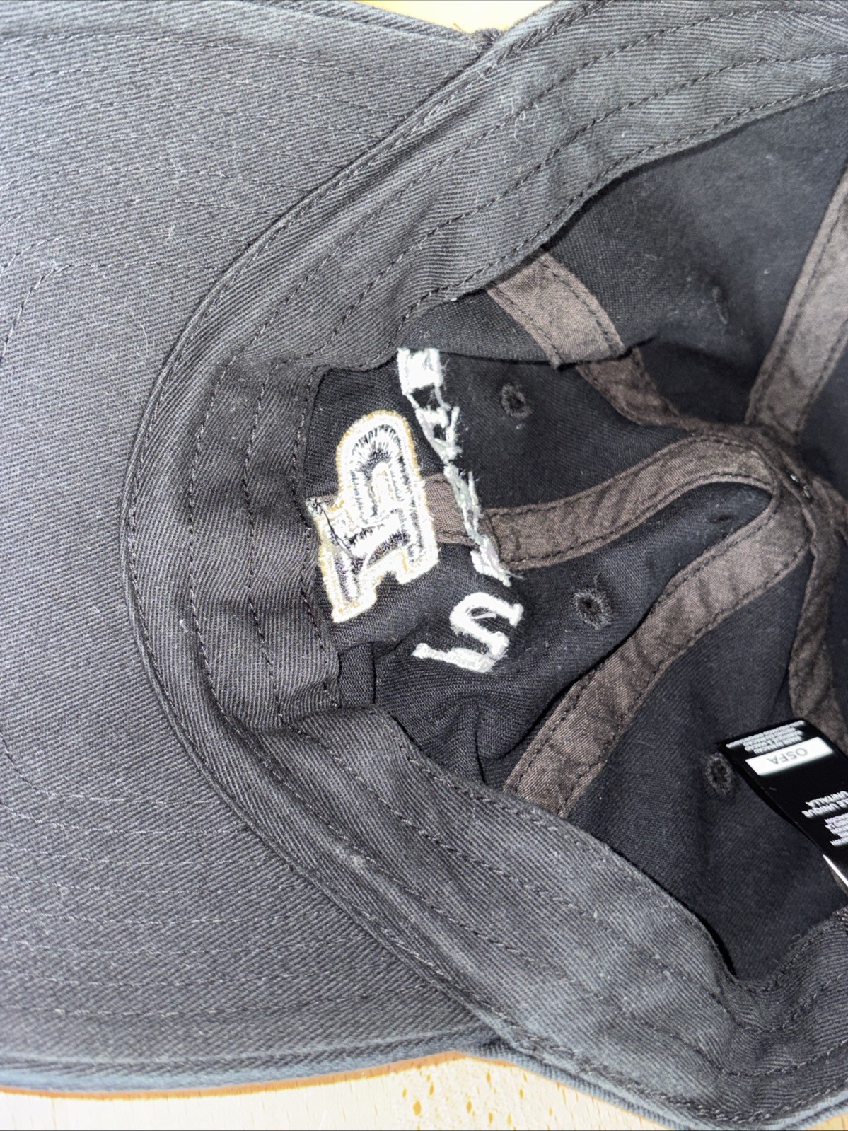 Purdue Boilermakers Black Basketball Cap Embroidered P Logo Adjustable Strap