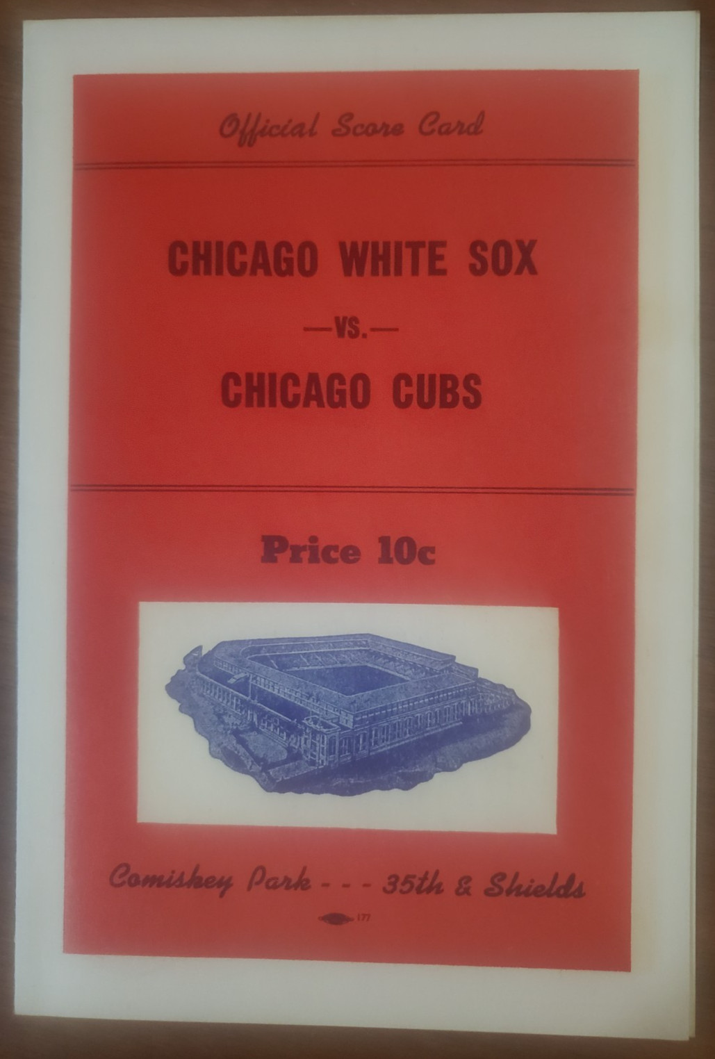 1955 Chicago White Sox vs Chicago Cubs Program Pre-Season Game Banks Fox Minoso