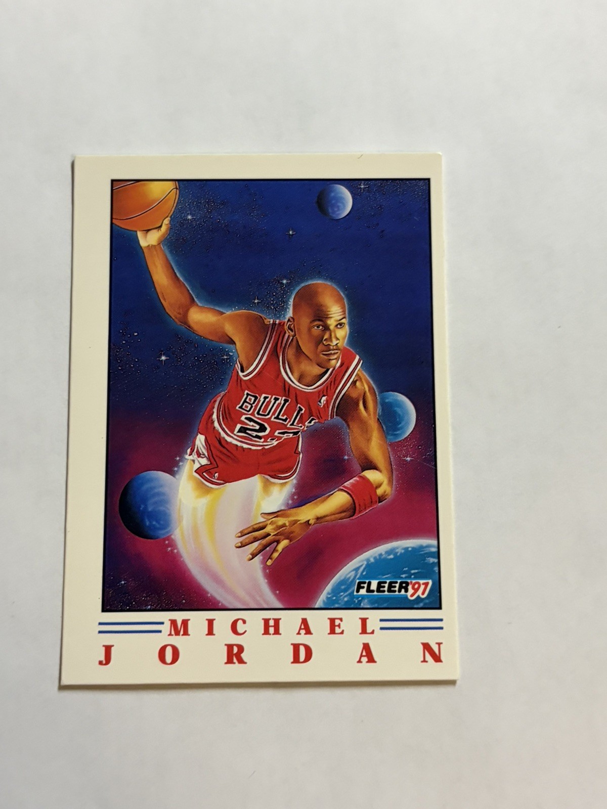 1991 Fleer Pro Vision #2 Michael Jordan Chicago Bulls Basketball Card The GOAT