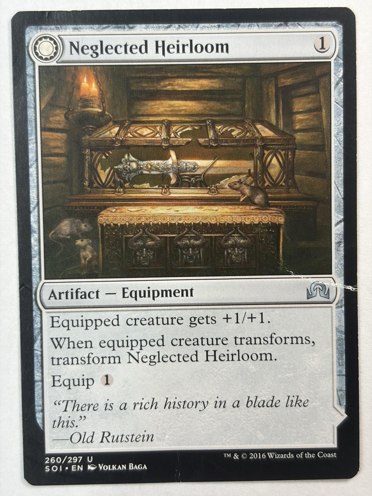 2016 Wizards Of The Coast Neglected Heirloom // Ashmouth Blade #260/297 MTG VG