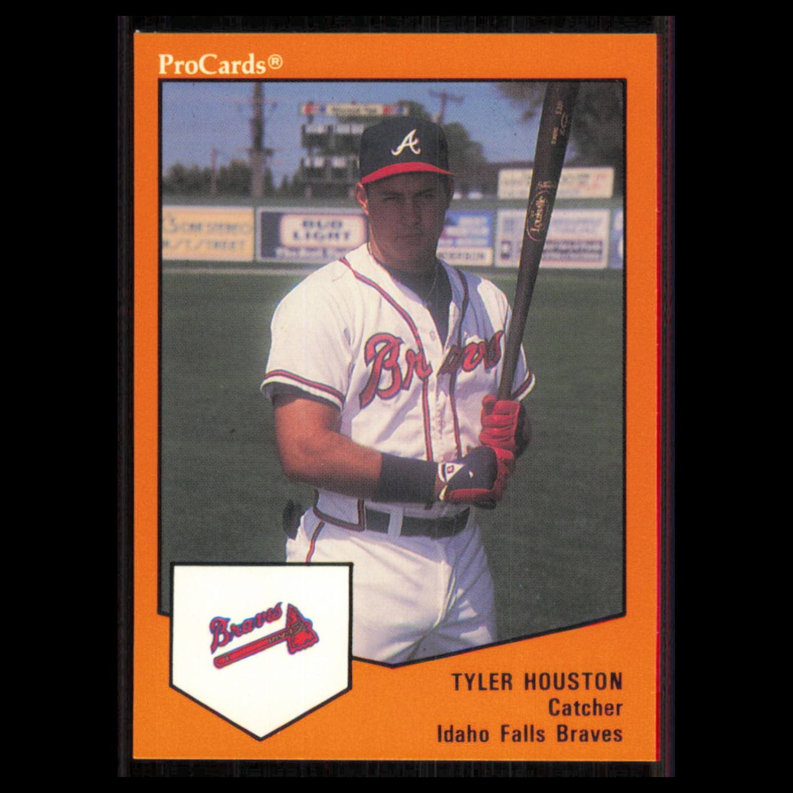 Tyler Houston #2021 1989 ProCards Minor League Team Sets Idaho Falls Braves Card