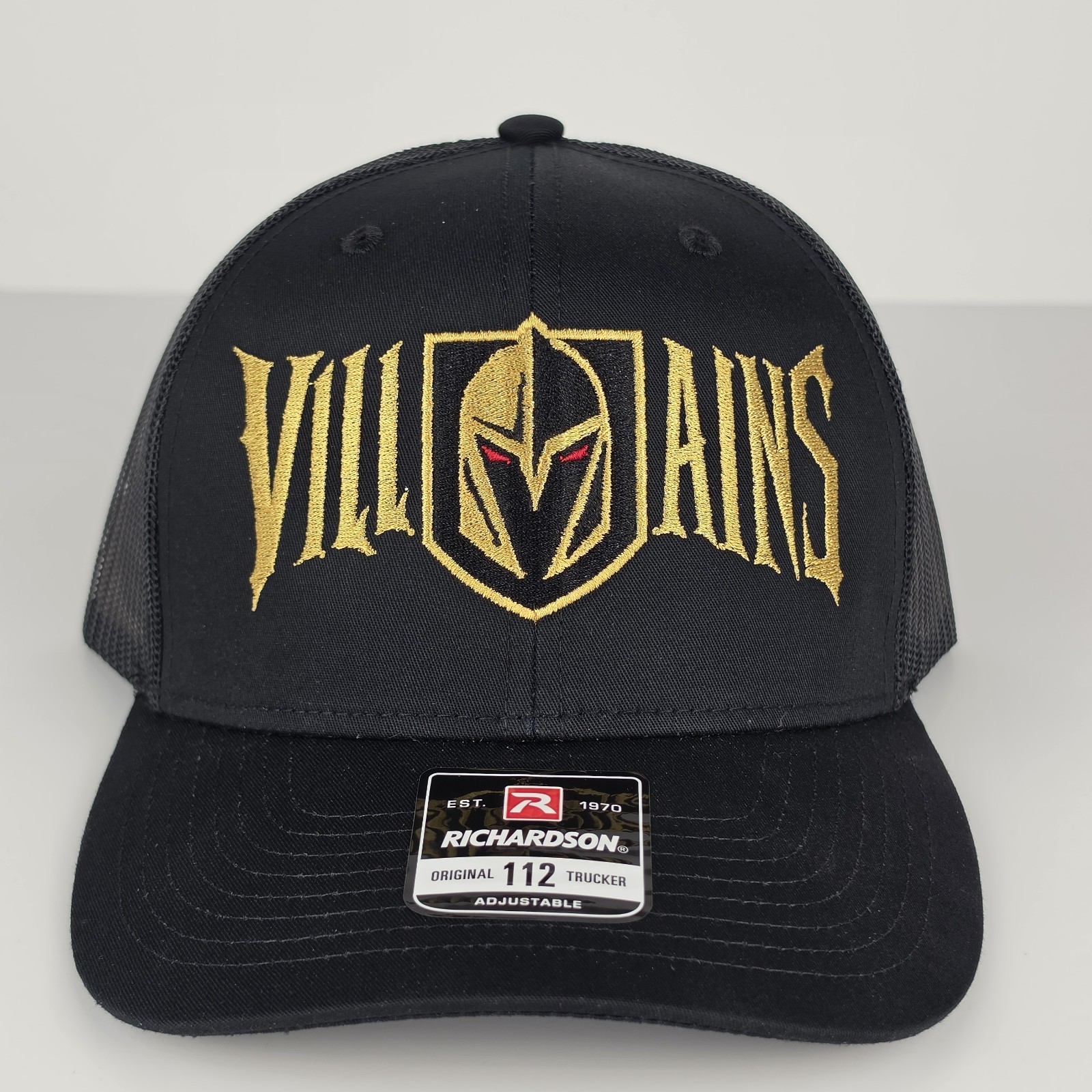 Vegas Golden Knights Villains Richardson 112 Snapback Trucker Hat OSFM Black New