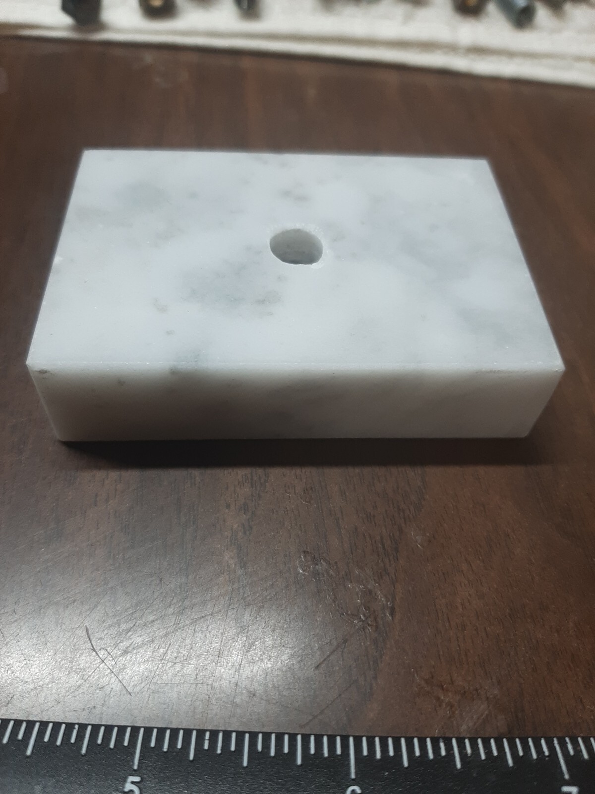 3″x2″x¾” White Marble Base Trophy Topper Award FINE ITALIAN MARBLE