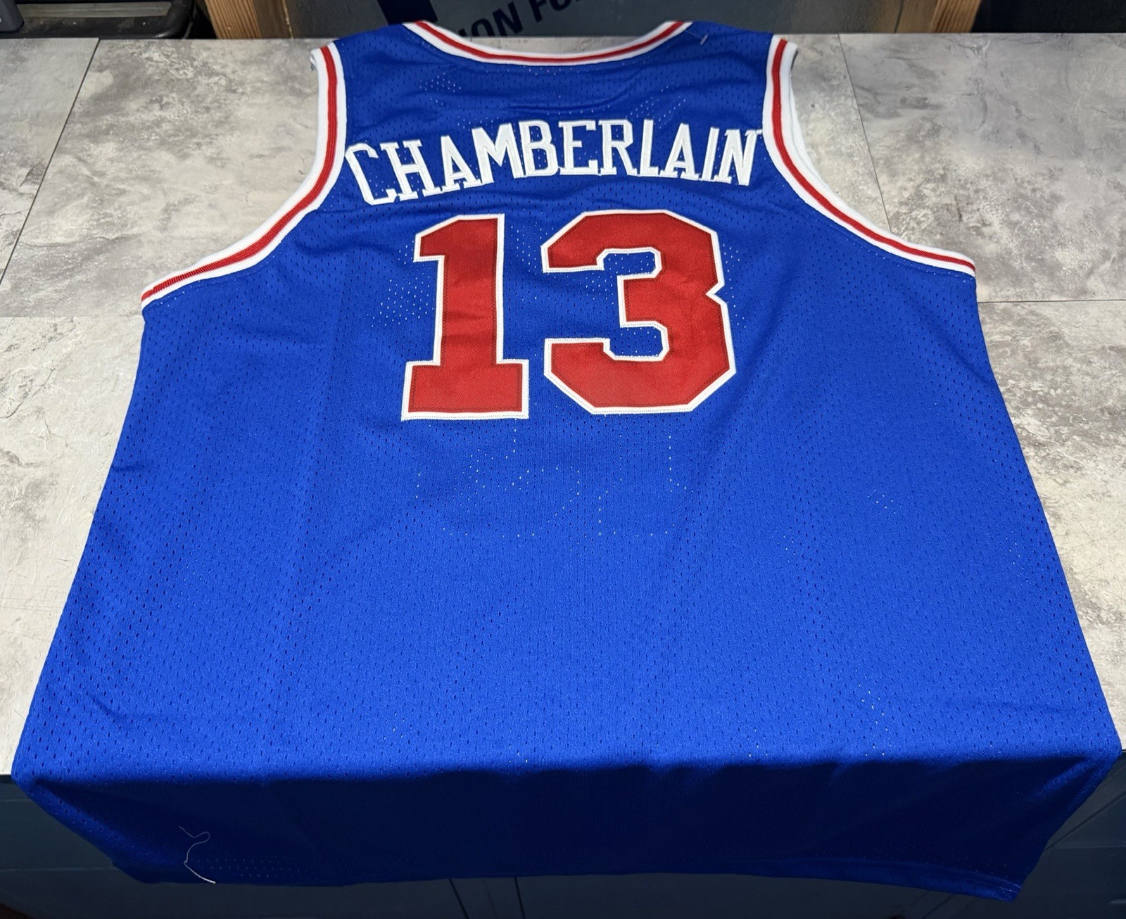 NWT Mitchell & Ness Wilt Chamberlain Philadelphia Sixers 76ers Jersey Size M
