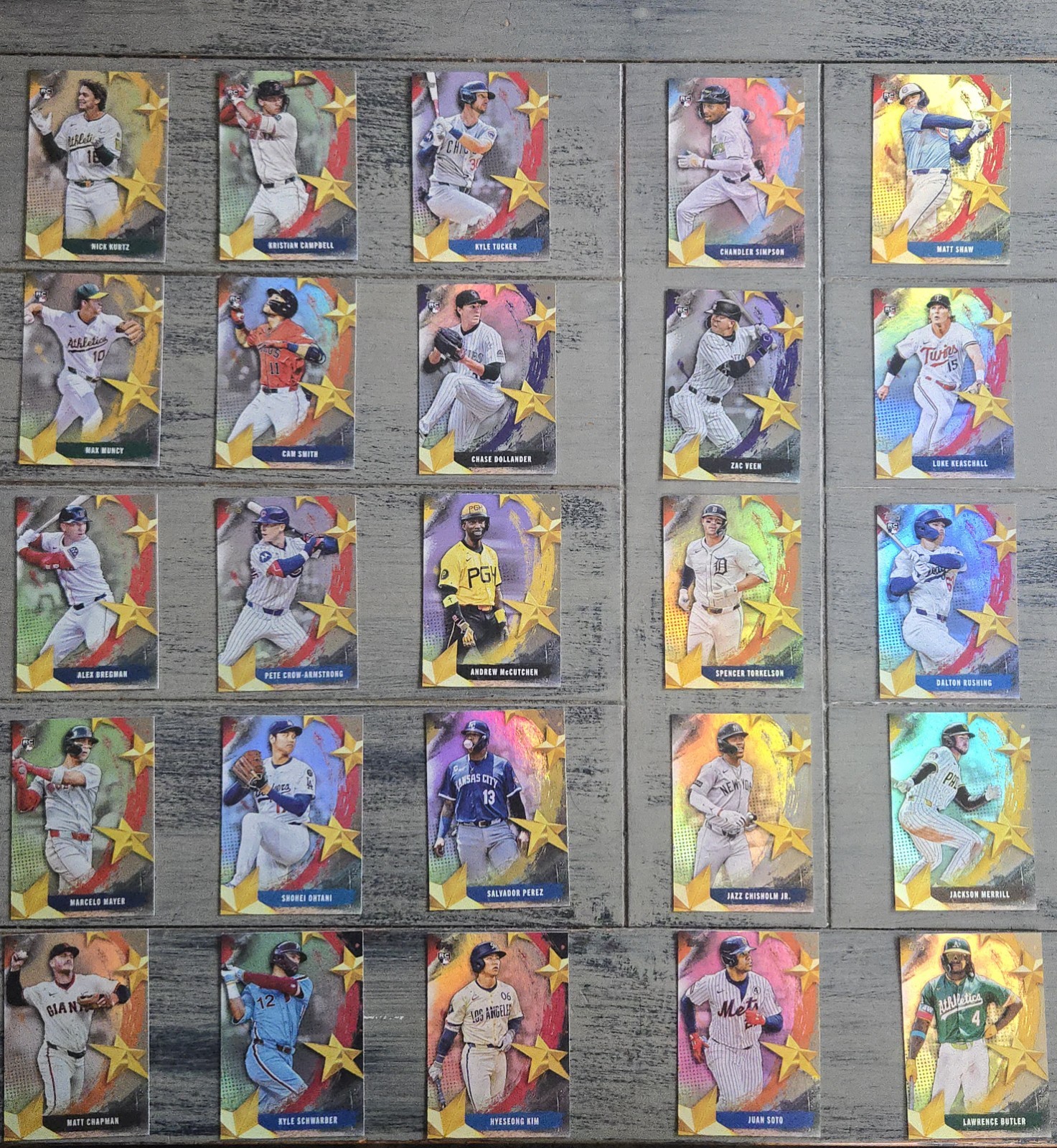 2025 Topps Update Stars of MLB Complete Set – 25 Card Lot
