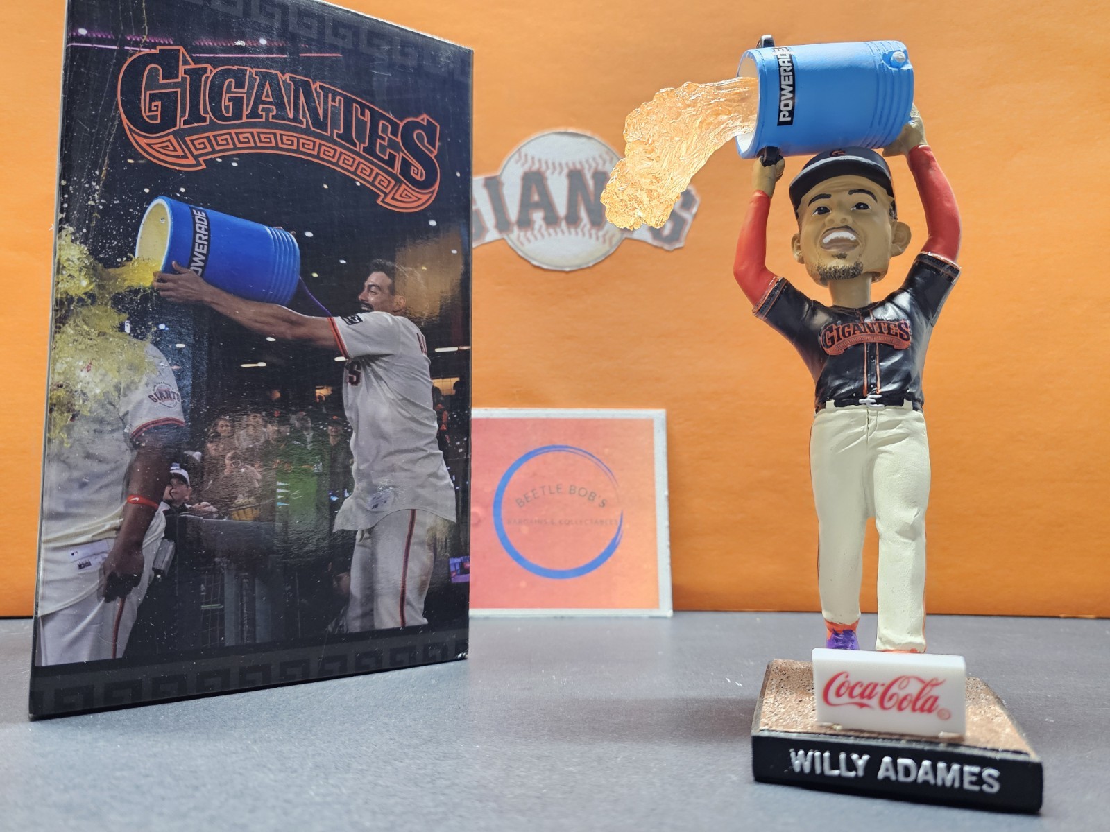 Willy Adames San Francisco Giants MLB 2026 SGA Bobblehead NIB Powerade Bath