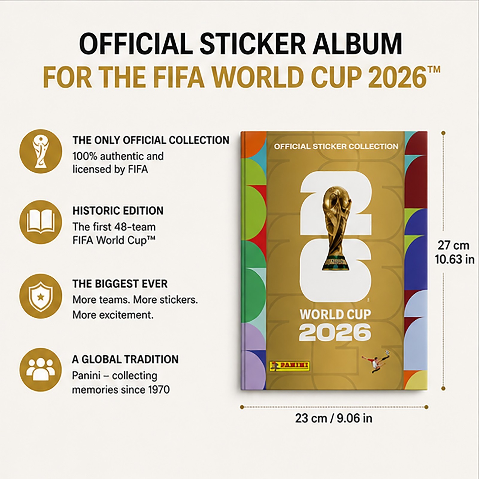 Panini FIFA World Cup 2026 Hard Cover Album Version SEALED! Collect