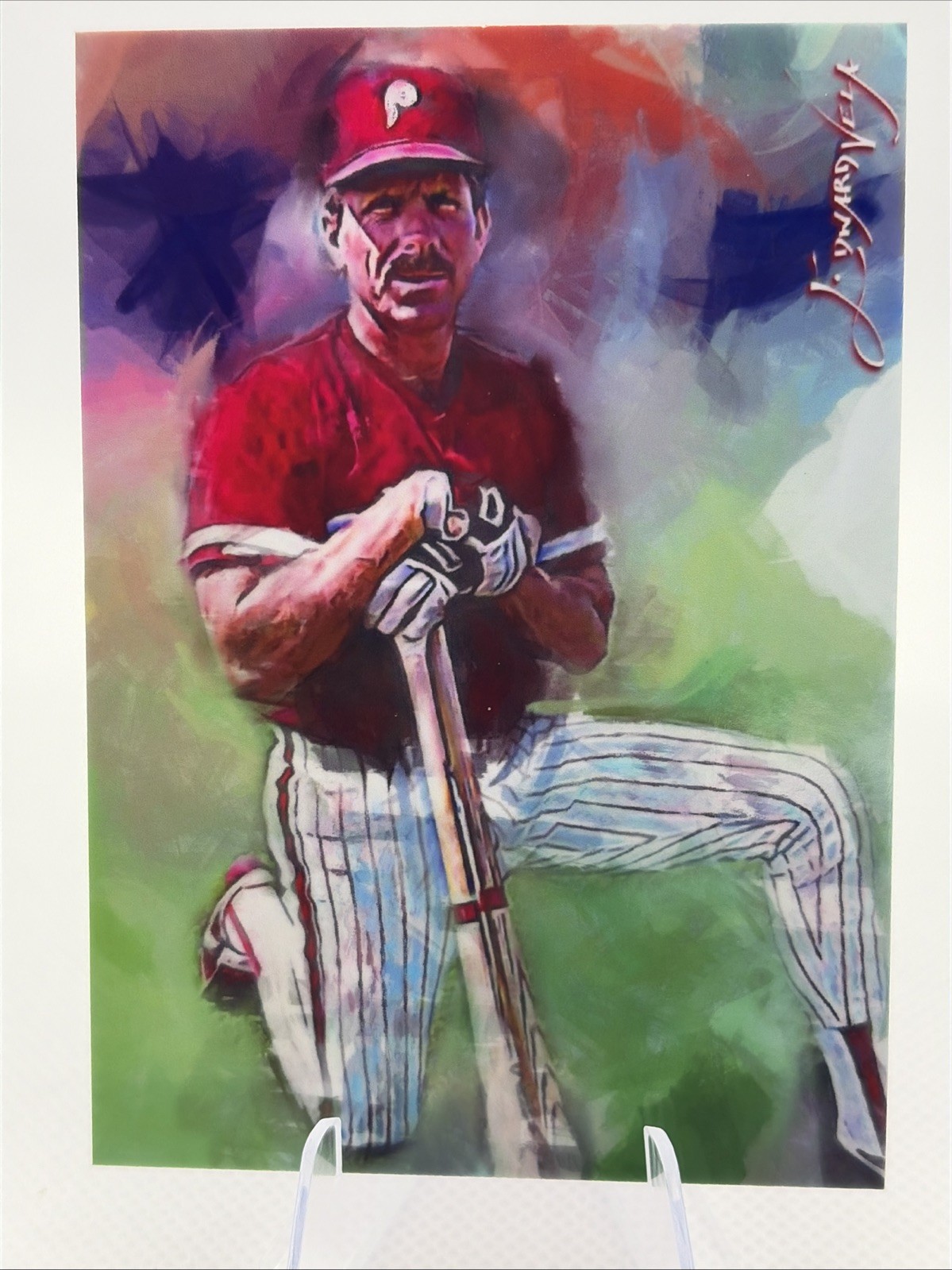 2020 Edward Vela Artist Autograph Limited Edition – Mike Schmidt #51 /50