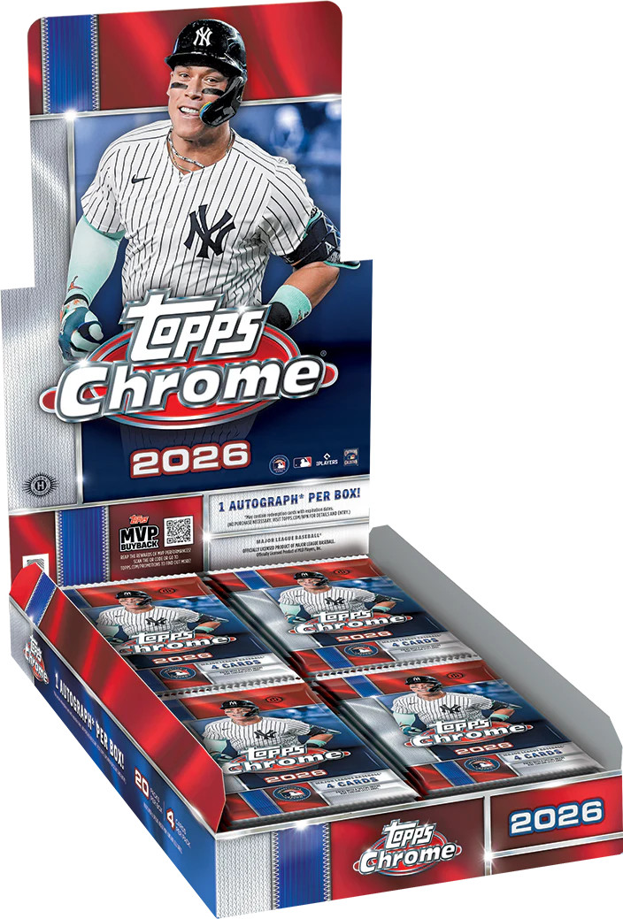 2026 Topps Chrome Baseball HOBBY PACK (4 Cards) PRE-ORDER