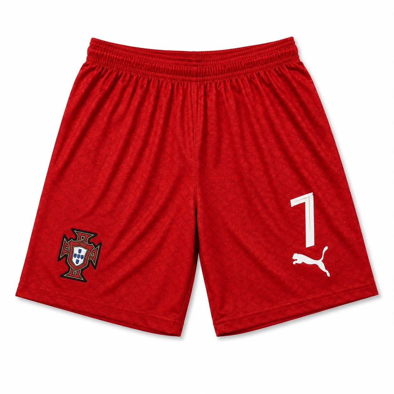 Portugal Soccer Jersey Shorts Set #7 Red Adult Football Kit M L XL XXL