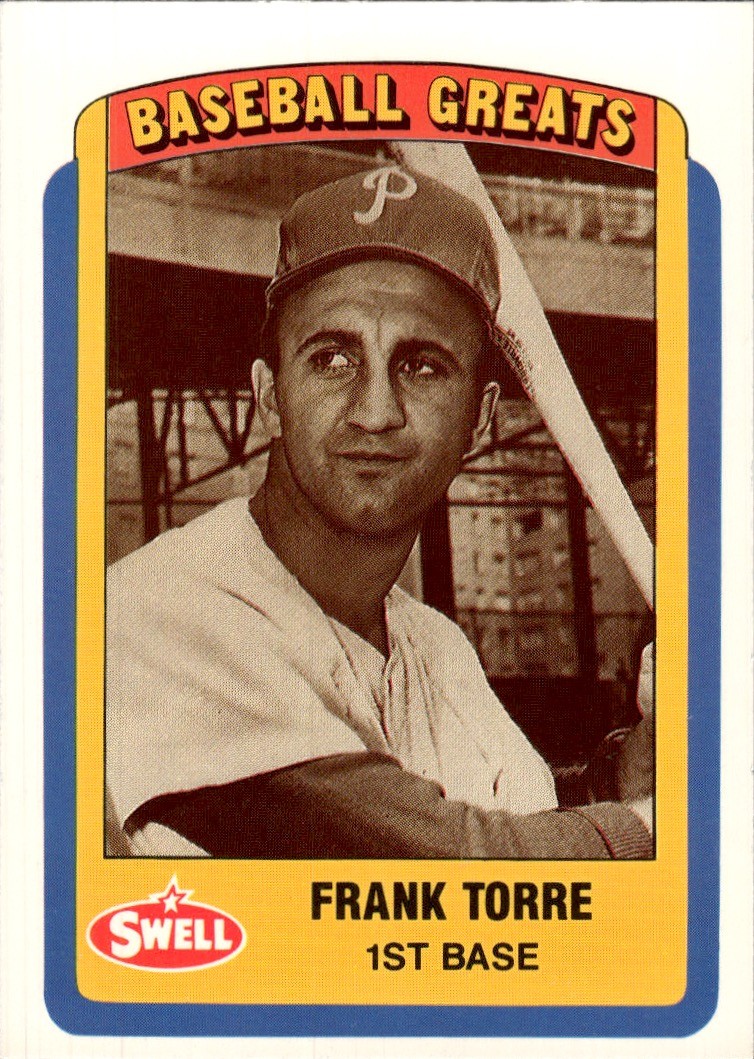 1990 Swell Baseball Greats #74 Frank Torre Philadelphia Phillies