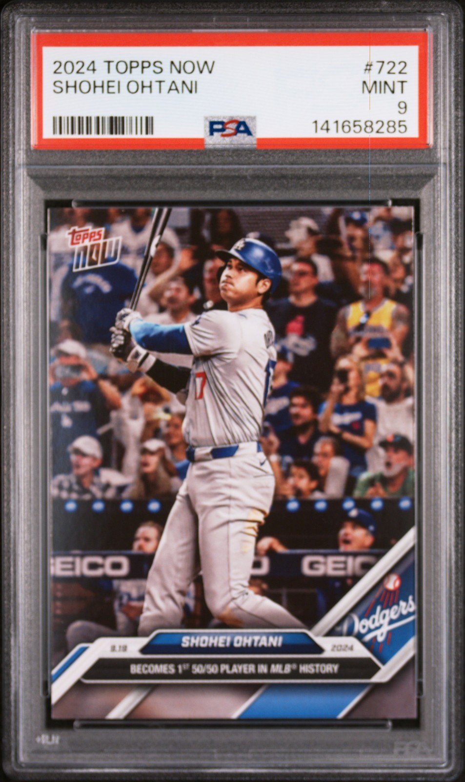 2024 TOPPS NOW #722 SHOHEI OHTANI PSA 9