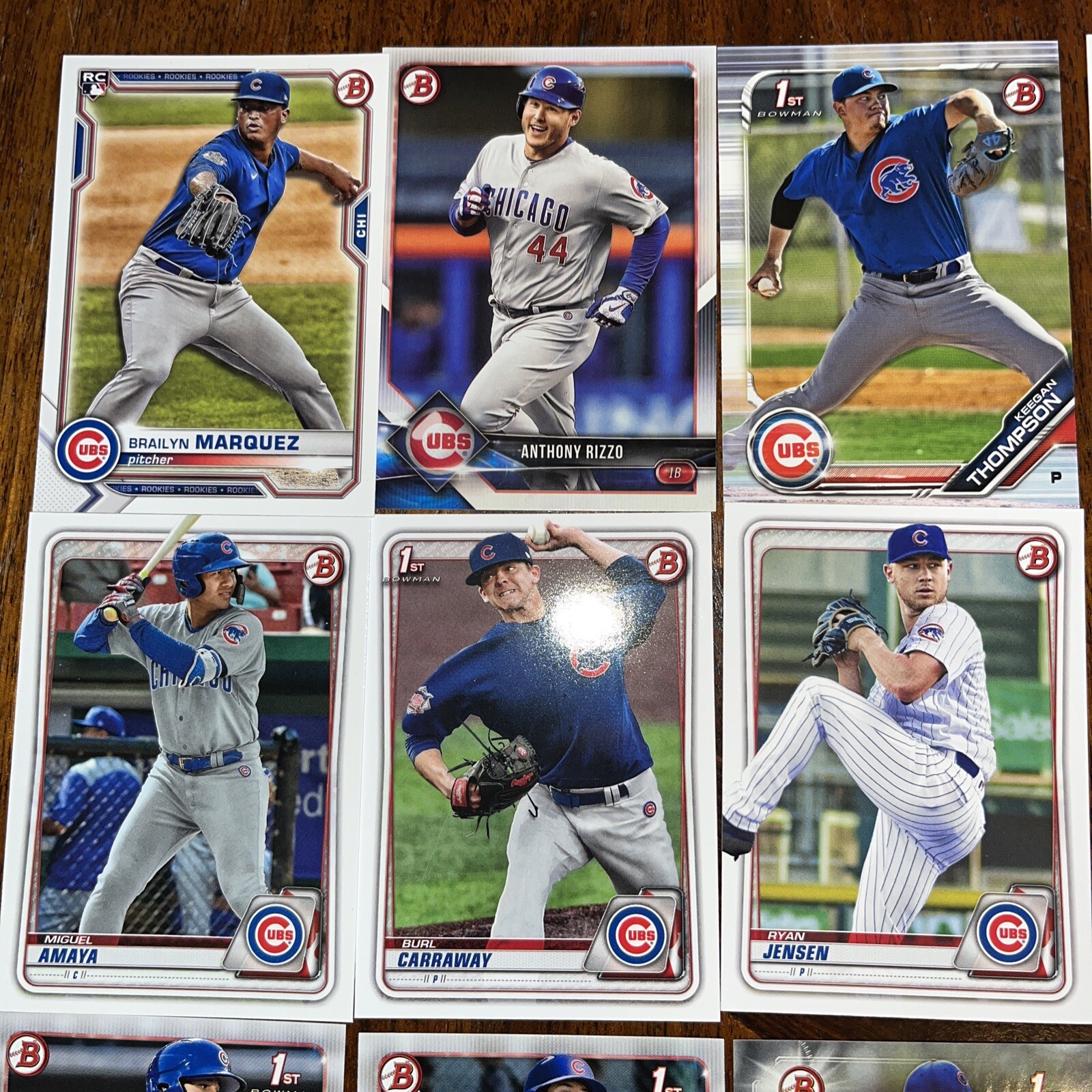 Chicago Cubs Lot Of Cards Madrigal, Rizzo, Nwogu, Marquez Option #1