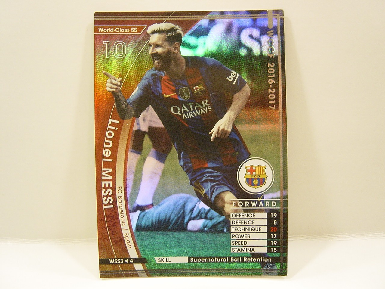 Panini WCCF 2016-17 WSS Lionel Messi No.10 FC Barcelona World‐Class Striker