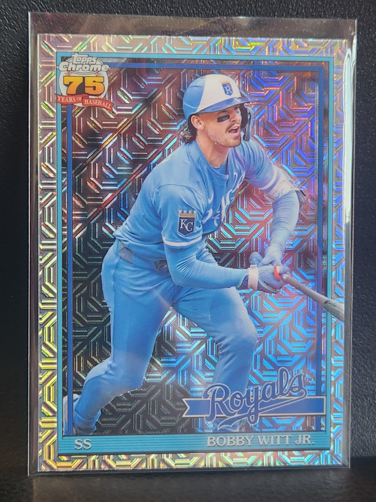 2026 Topps Series 1 – 1991 Topps Chrome Silver Pack Mojo Bobby Witt Jr. #91C-19