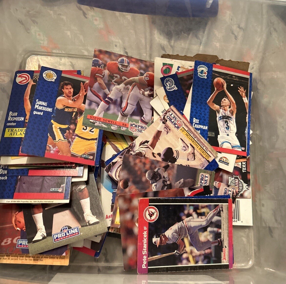 Vintage sport trading cards